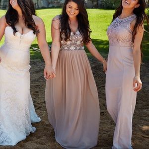 Taupe Formal Maxi Dress